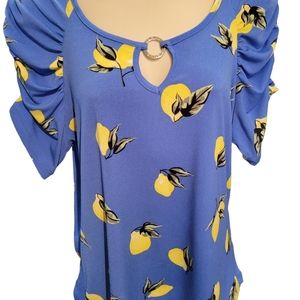 Adrienne Vittadini Top L Short Sleeves